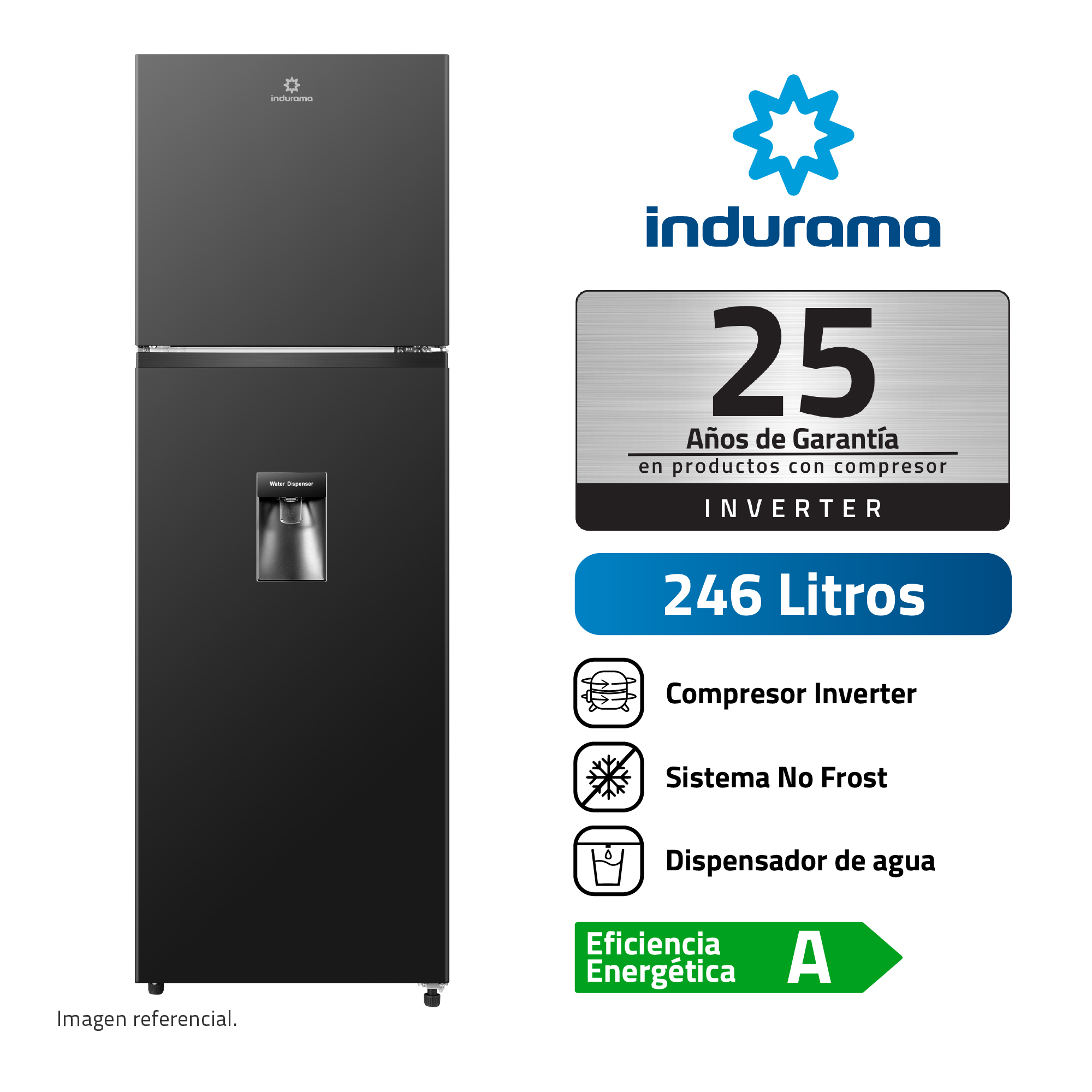 REFRIGERADORA TOP MOUNT | RI-389DNI