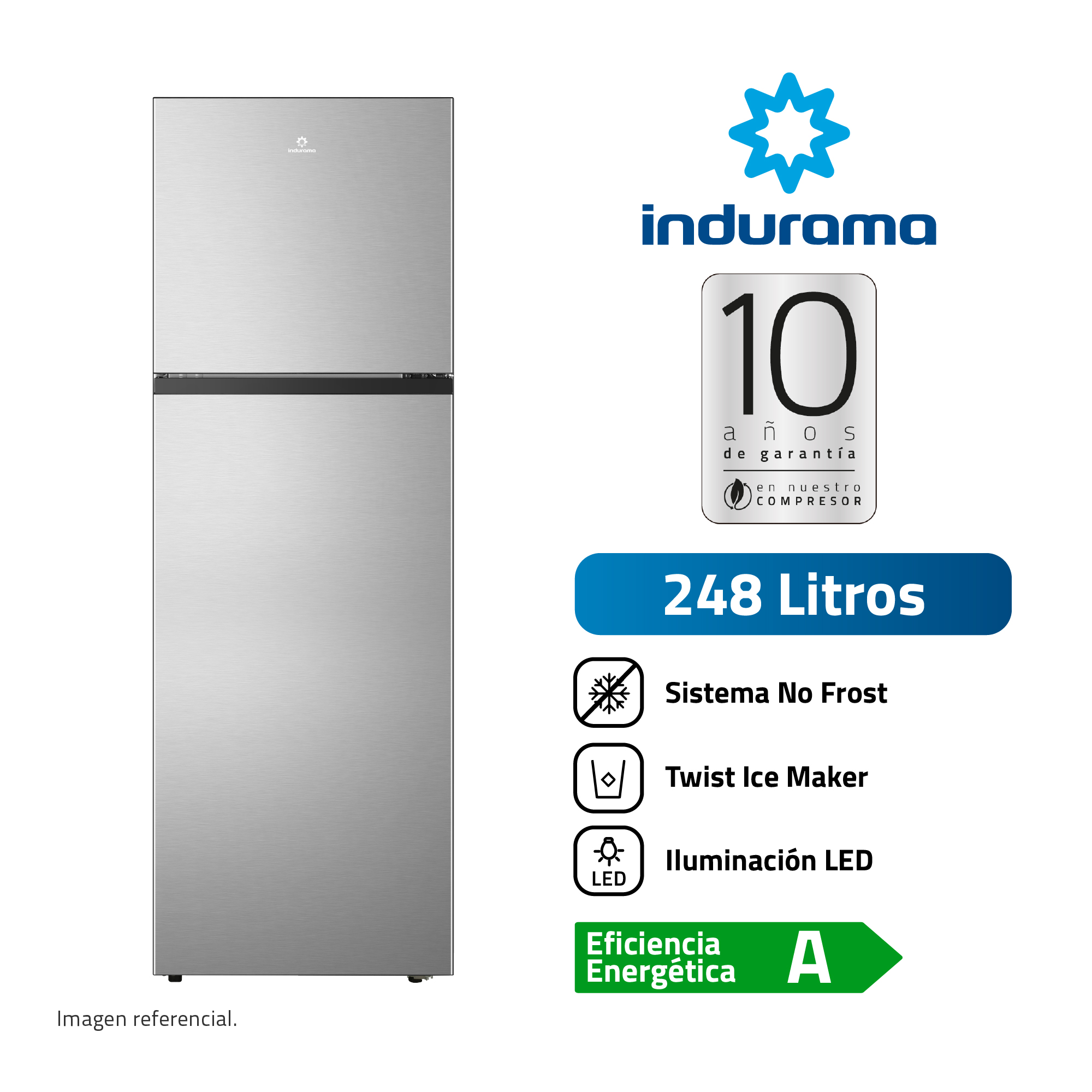 REFRIGERADORA TOP MOUNT | RI-389I